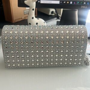 Silver Rhinestone Purse NWT